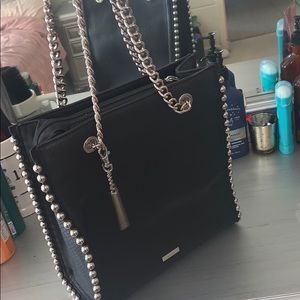 Black leather tote from aldo